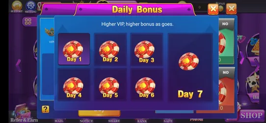 Holy Rummy bonus and promo offers screen